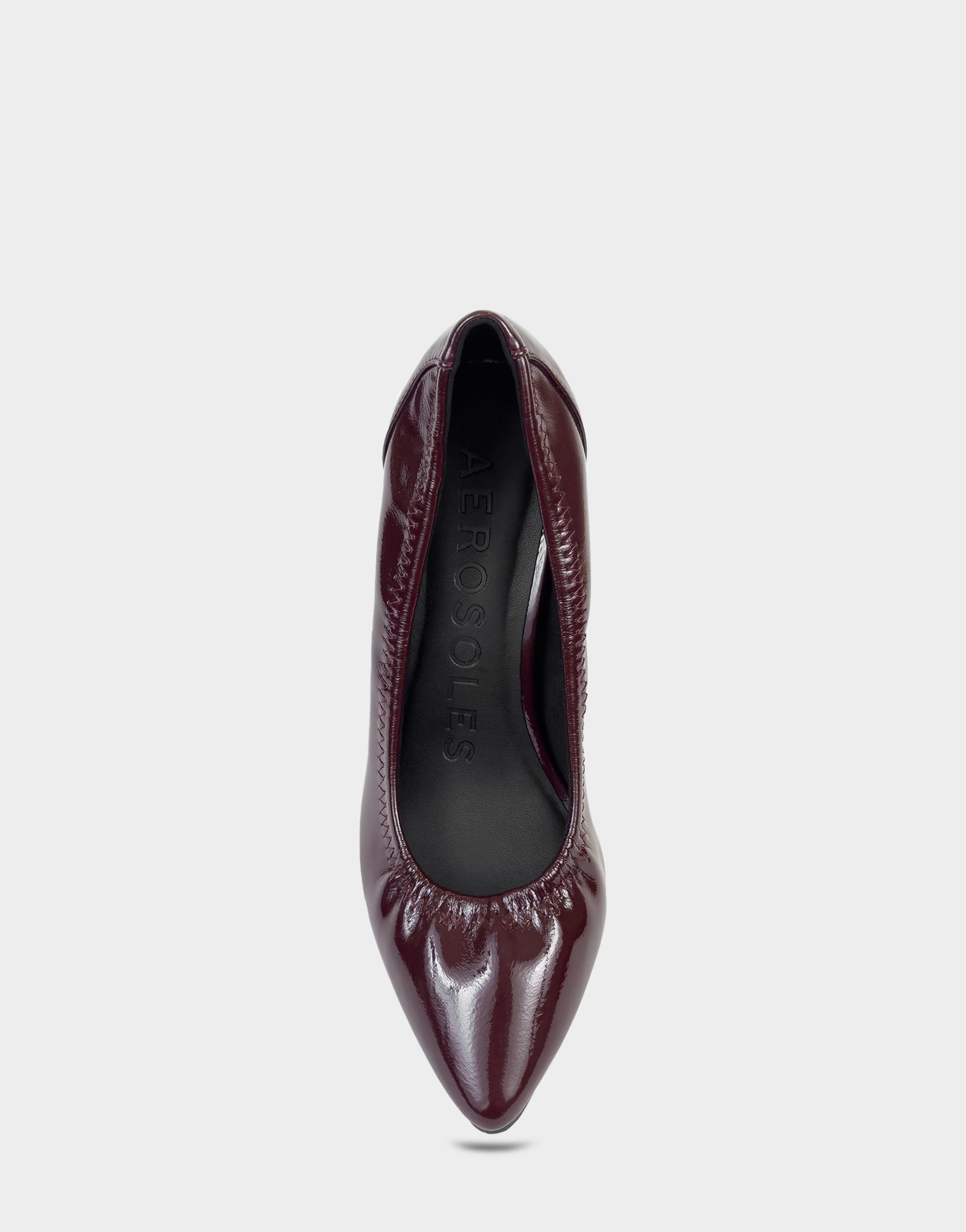 Aerosoles Pump In Burgundy Patent