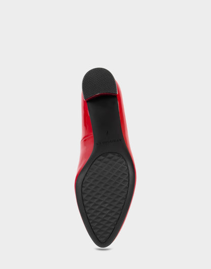 Aerosoles Pump In Red Patent