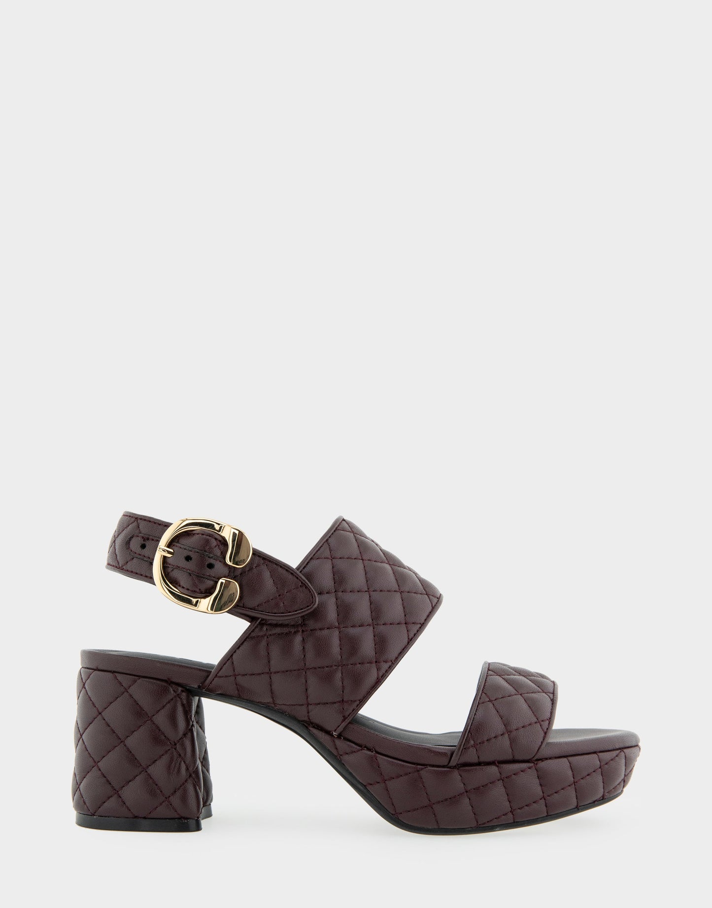 Aerosoles Platform Sandal in Deep Aubergine