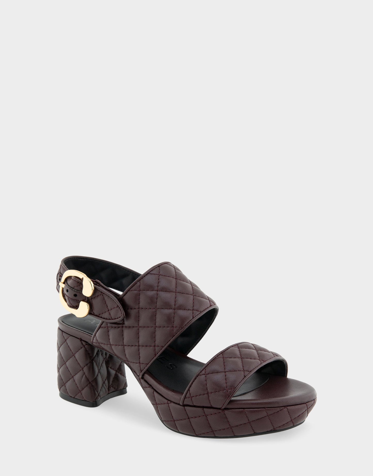 Aerosoles Platform Sandal in Deep Aubergine
