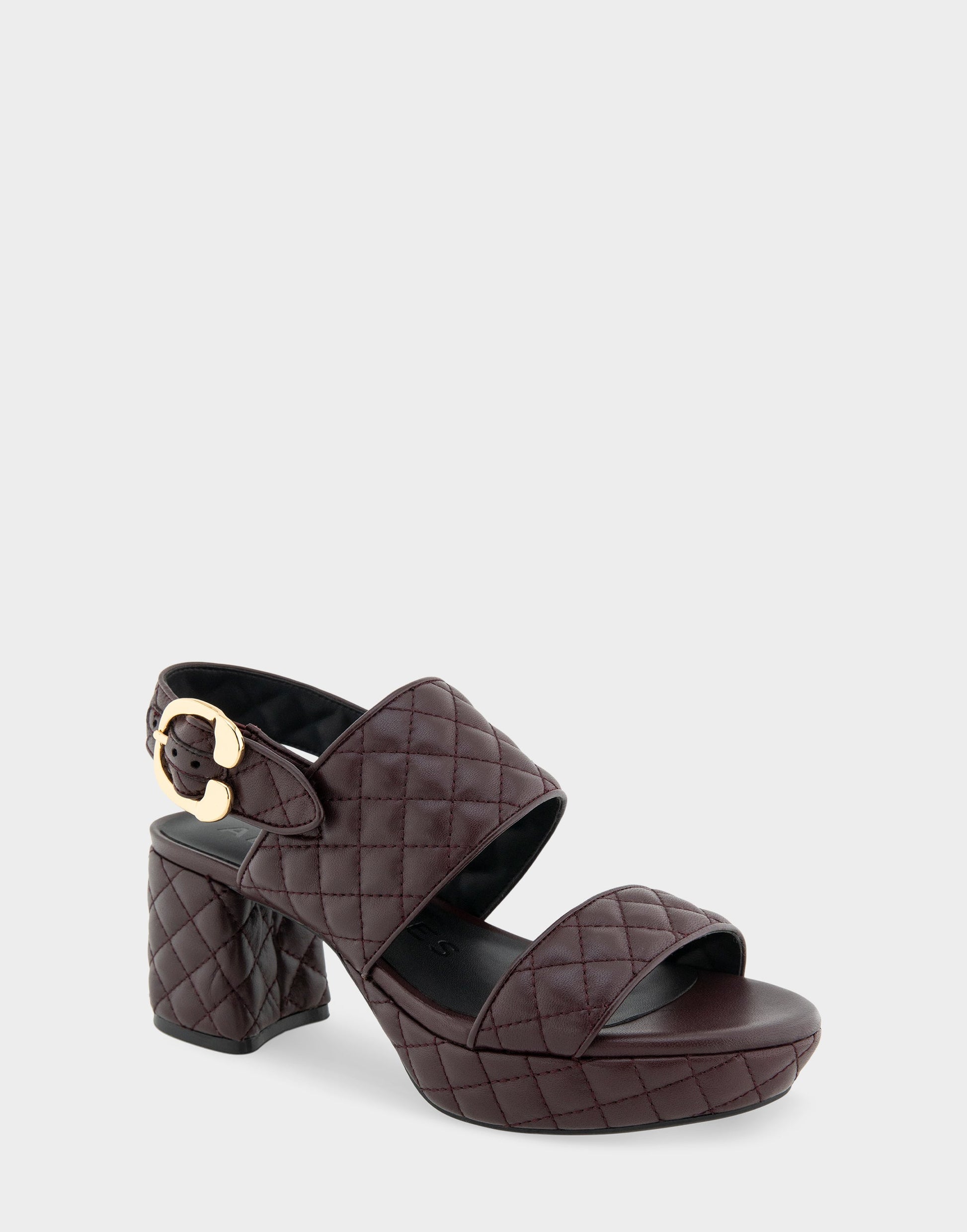 Aerosoles Platform Sandal in Deep Aubergine
