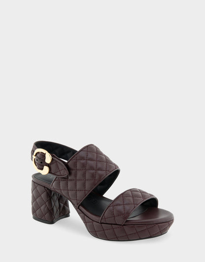 Aerosoles Platform Sandal in Deep Aubergine