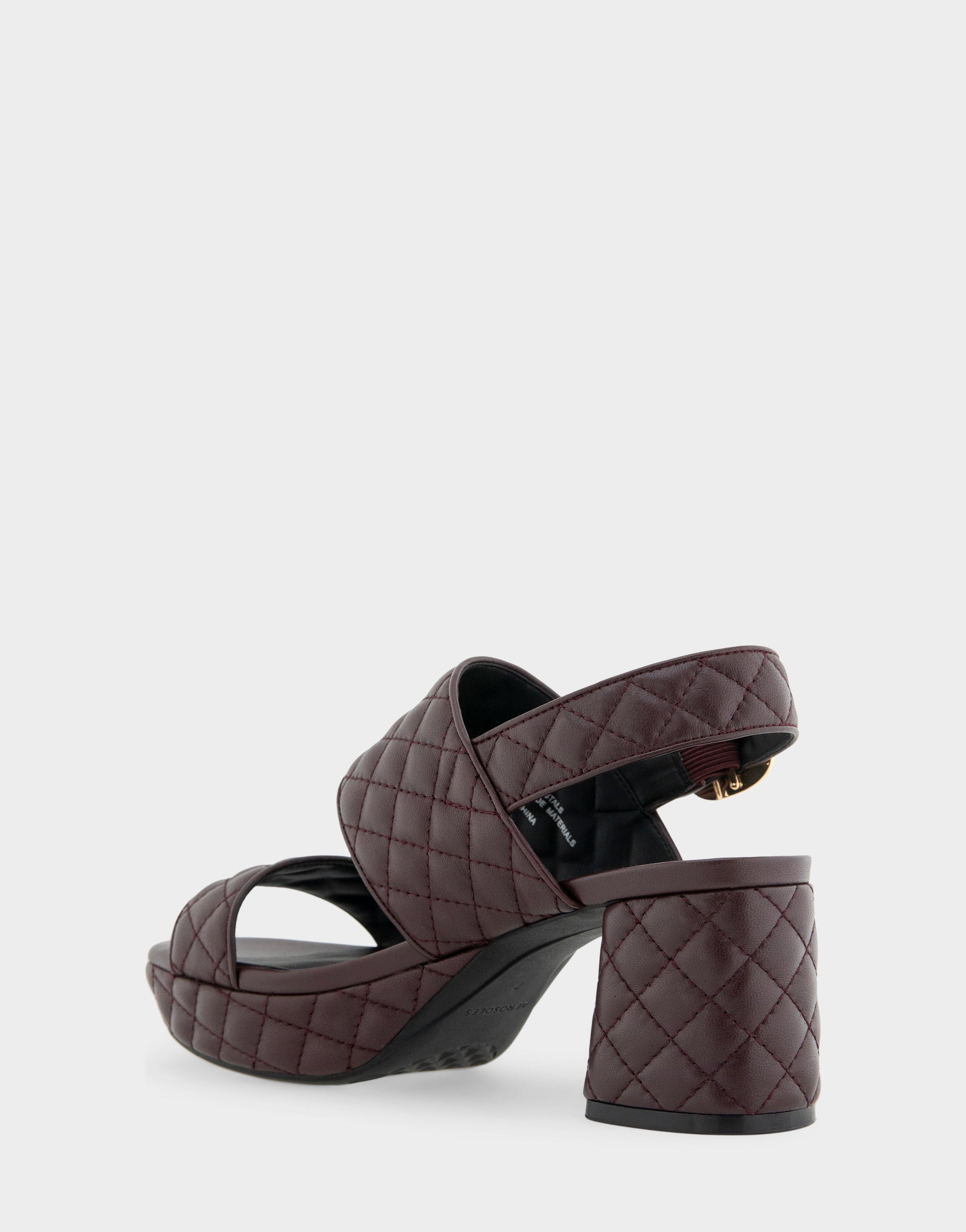 Aerosoles Platform Sandal in Deep Aubergine