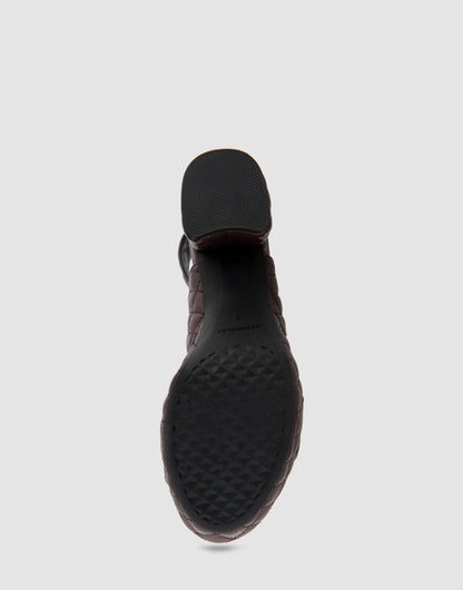 Aerosoles Platform Sandal in Deep Aubergine