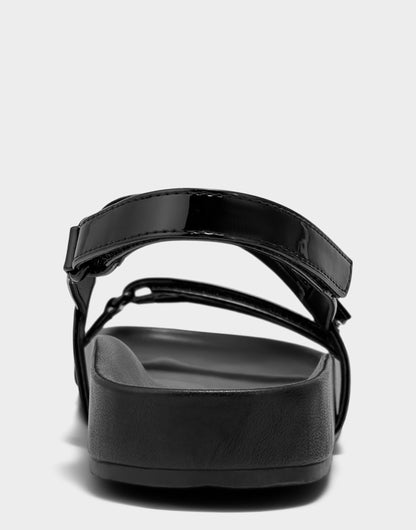 Aerosoles Footbed Sandal in Black Patent