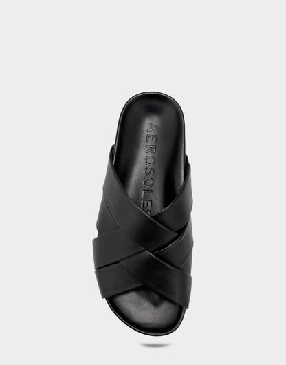 Aerosoles Footbed Sandal in Black