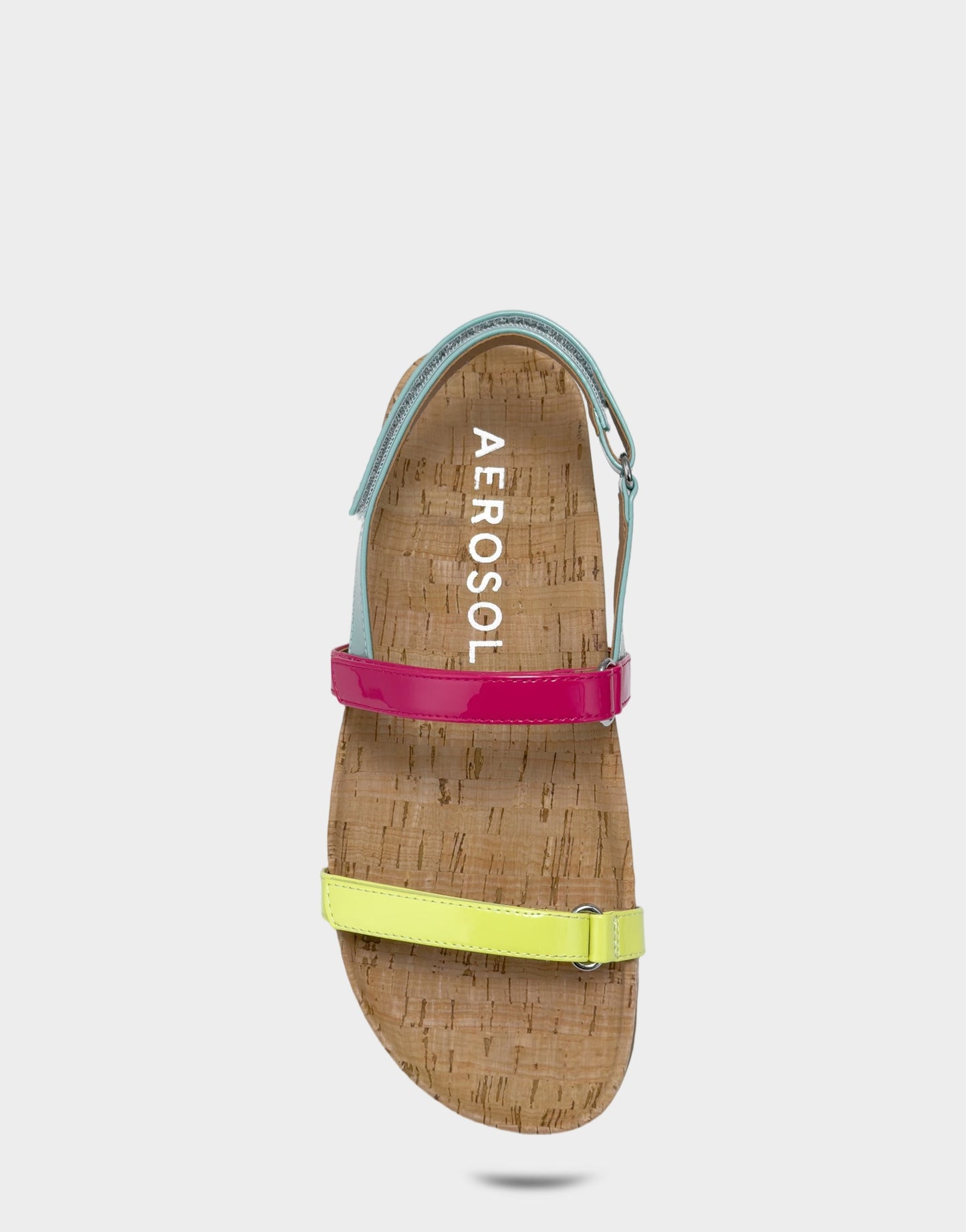 Aerosoles Footbed Sandal in Green Patent