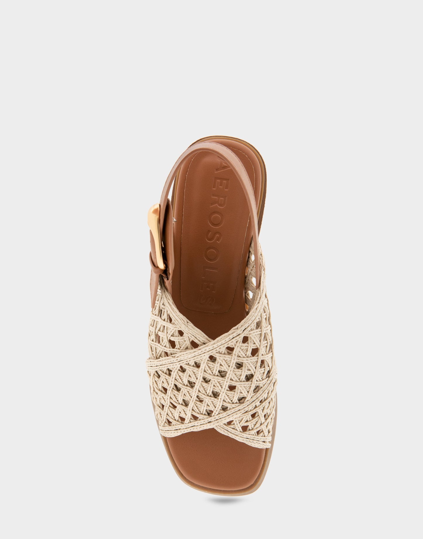 Aerosoles Block Heel Sandals in Natural