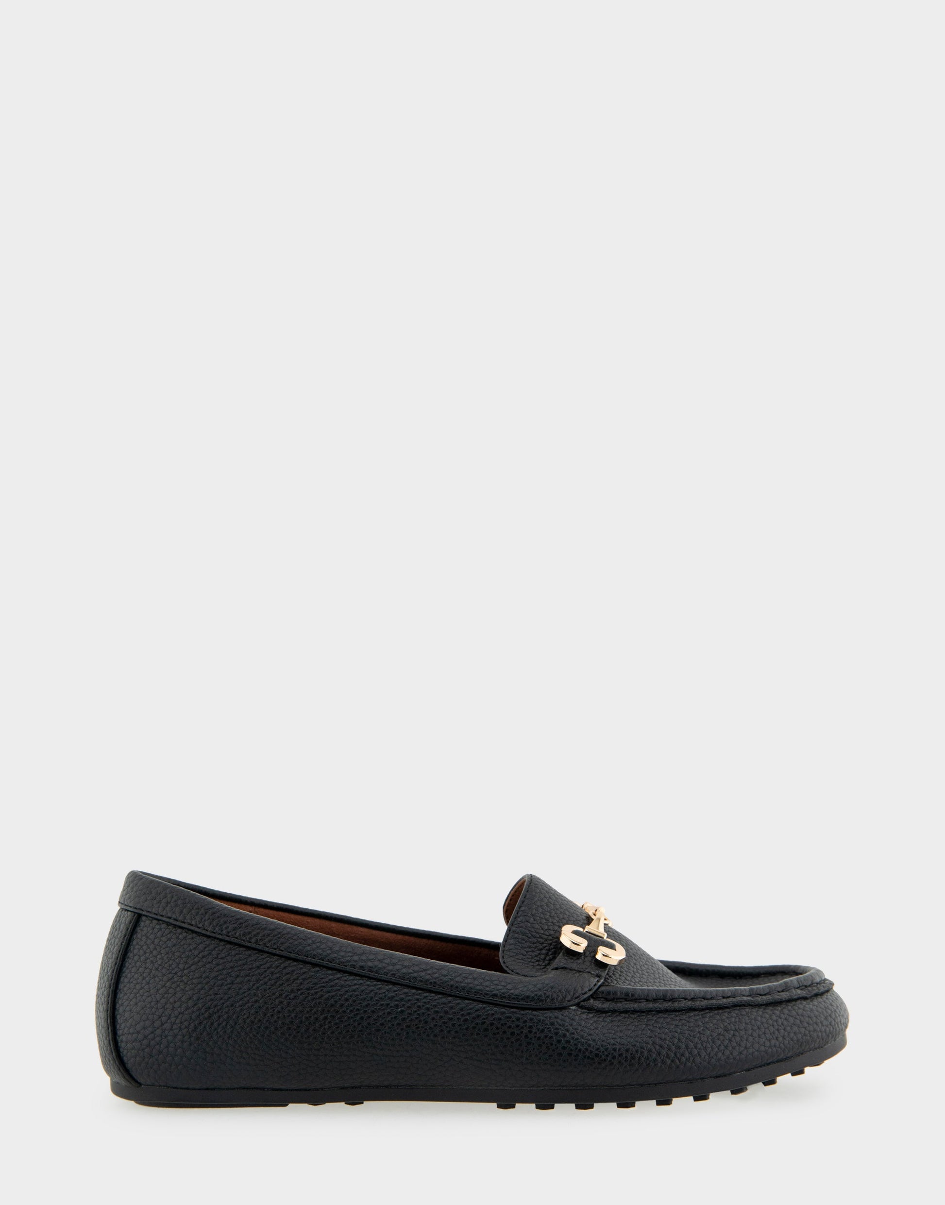 Aerosoles Horsebit Driver Moc in Black Pebbled