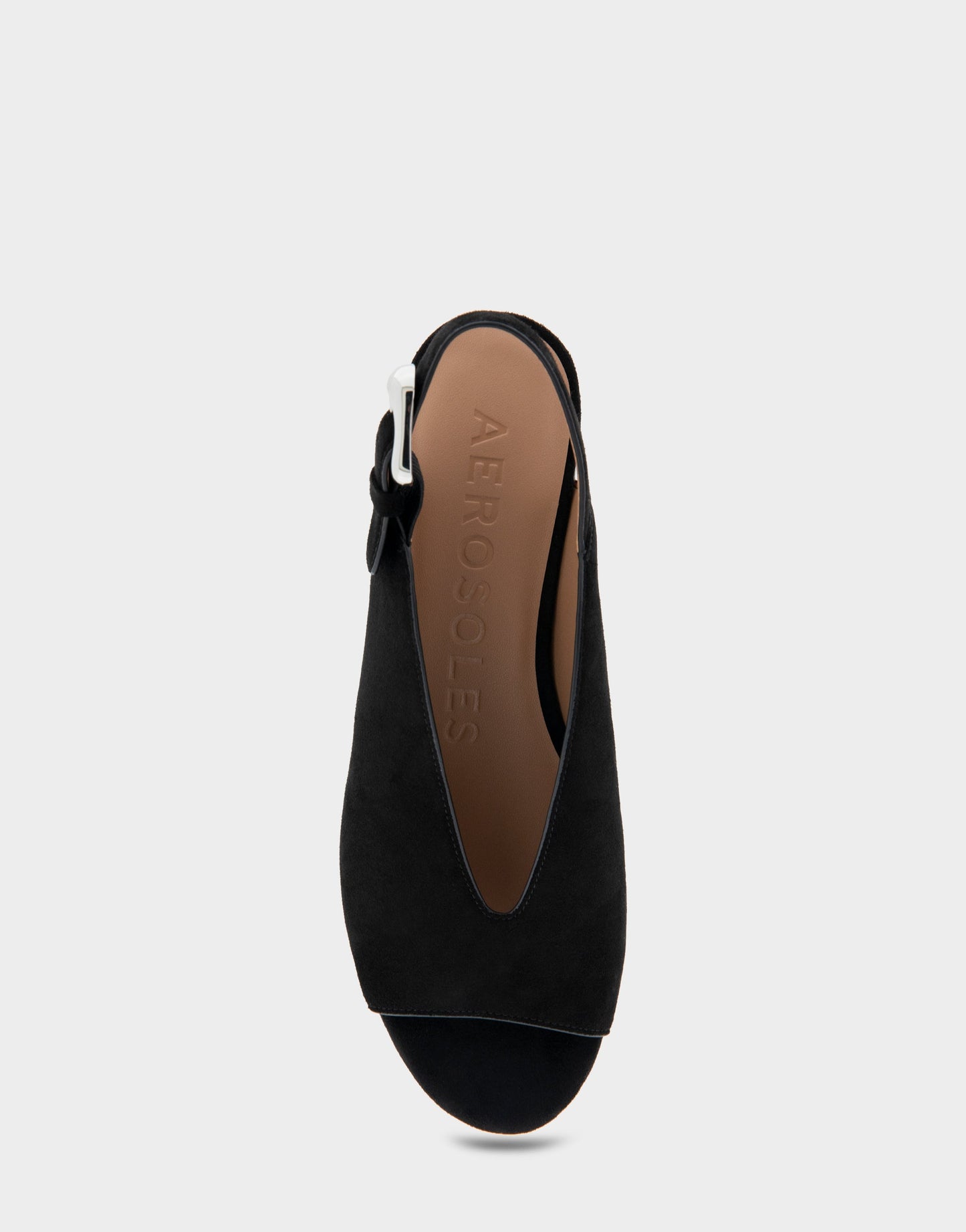 Aerosoles Peep Toe Platform Sandal in Black
