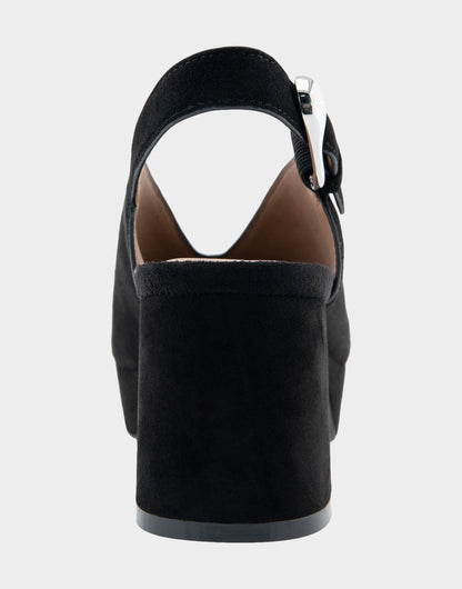 Aerosoles Peep Toe Platform Sandal in Black