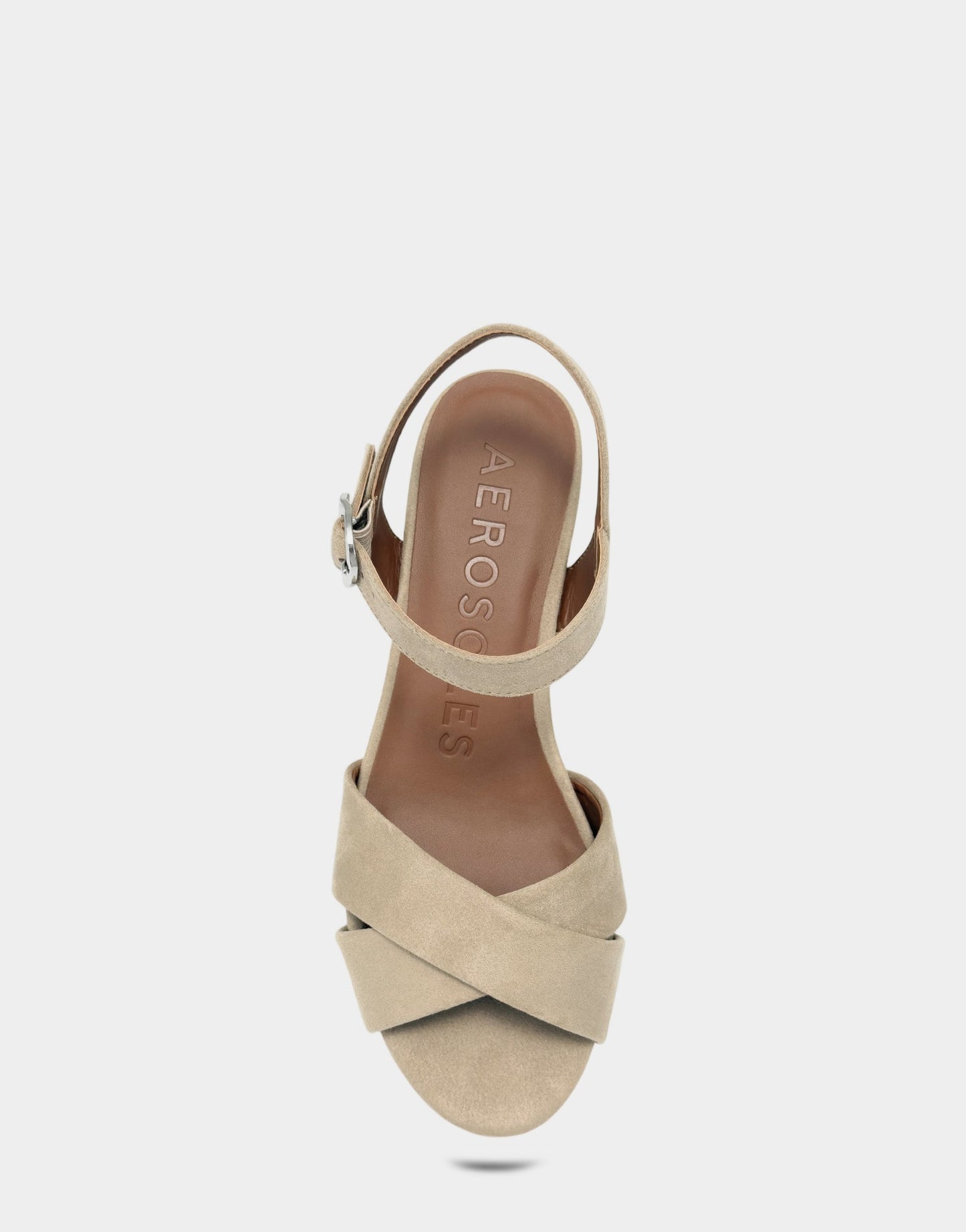 Aerosoles Platform Sandal in Beige