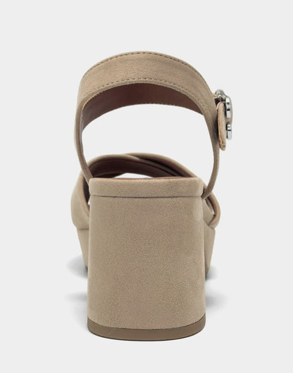 Aerosoles Platform Sandal in Beige