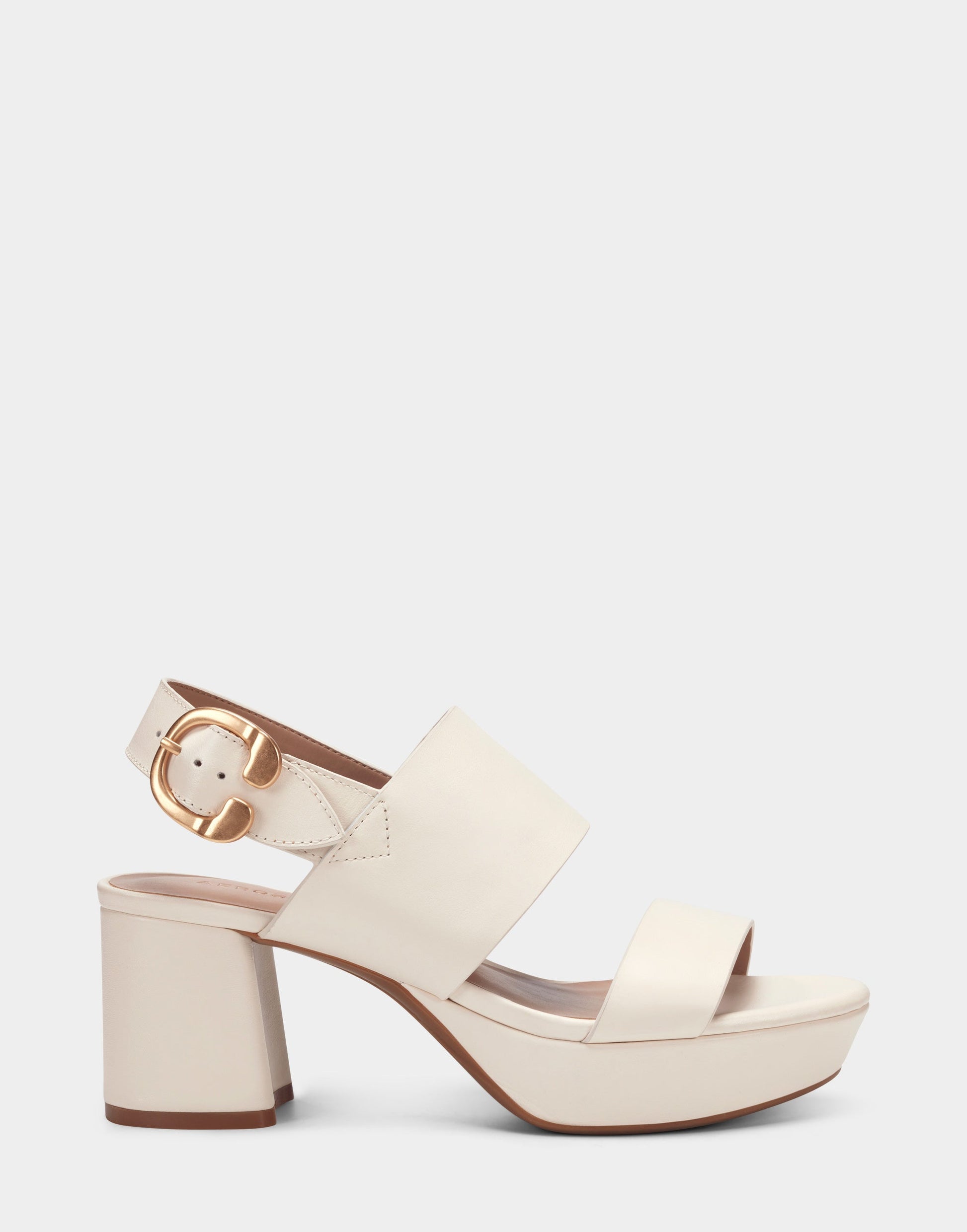 Aerosoles Platform Sandal in Eggshell