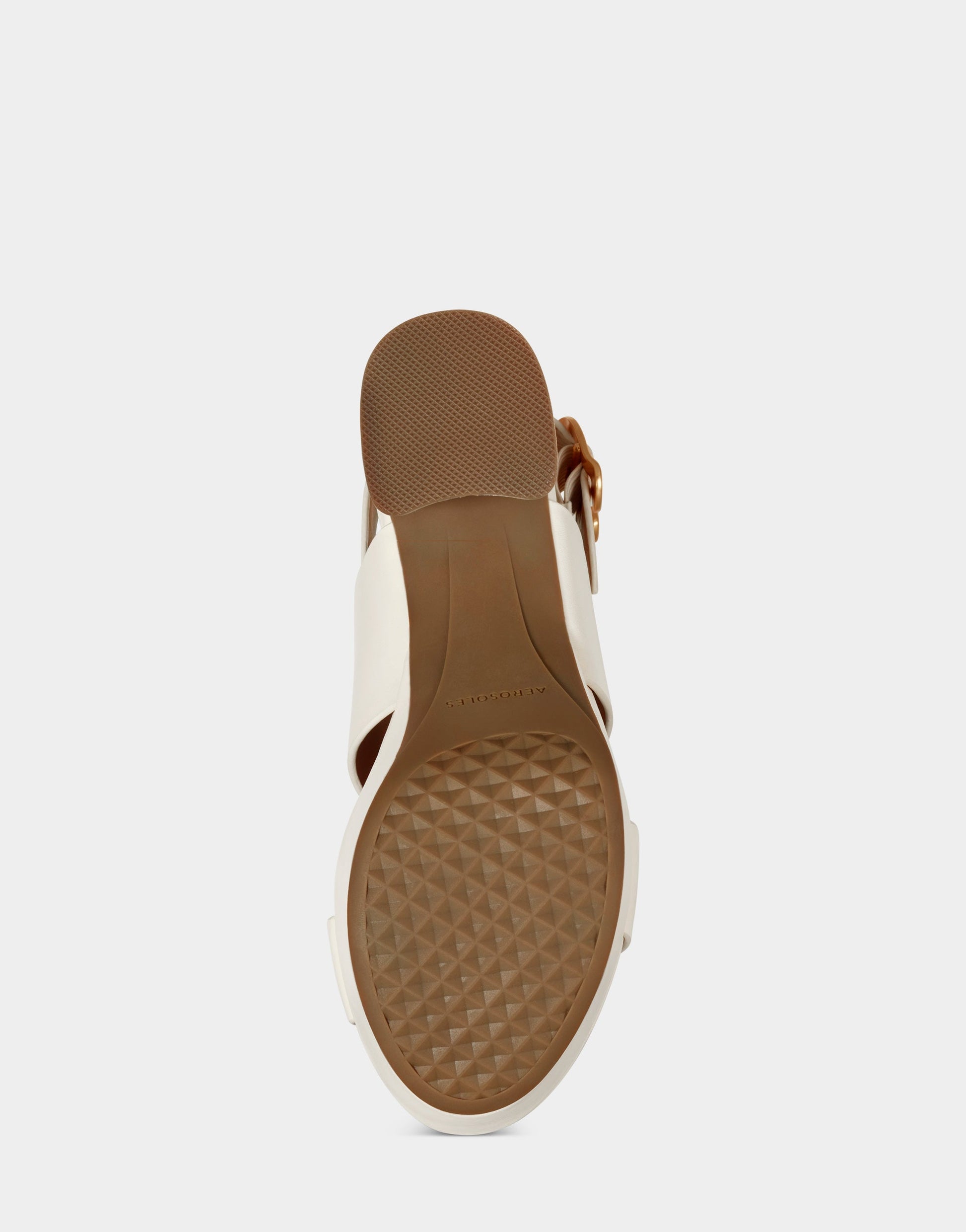 Aerosoles Platform Sandal in Eggshell
