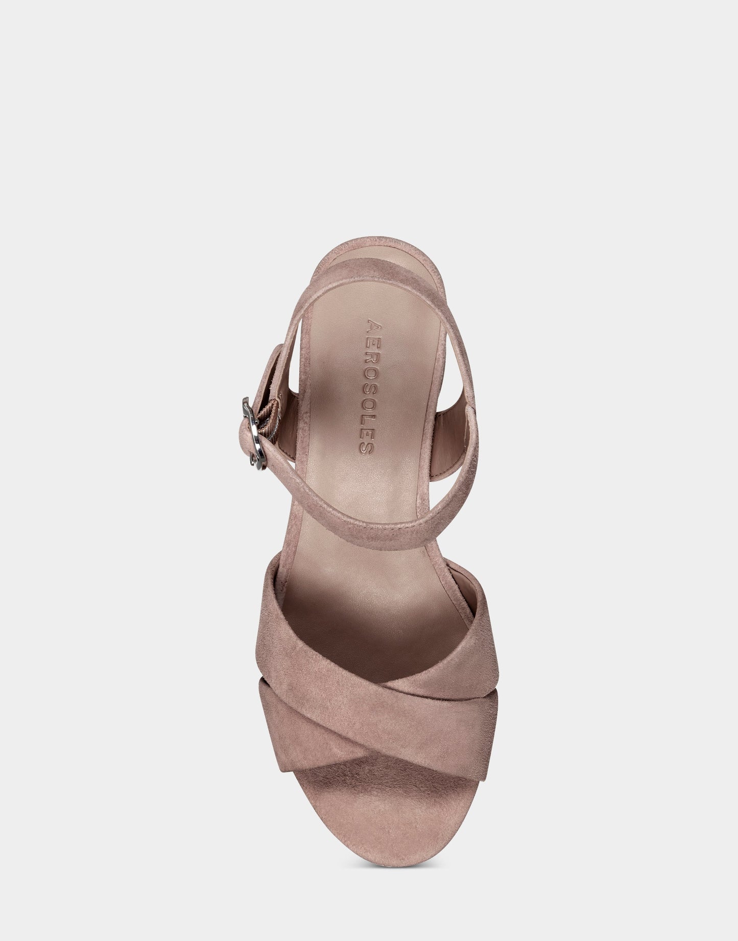 Aerosoles Crisscross Platform Sandal in Blush