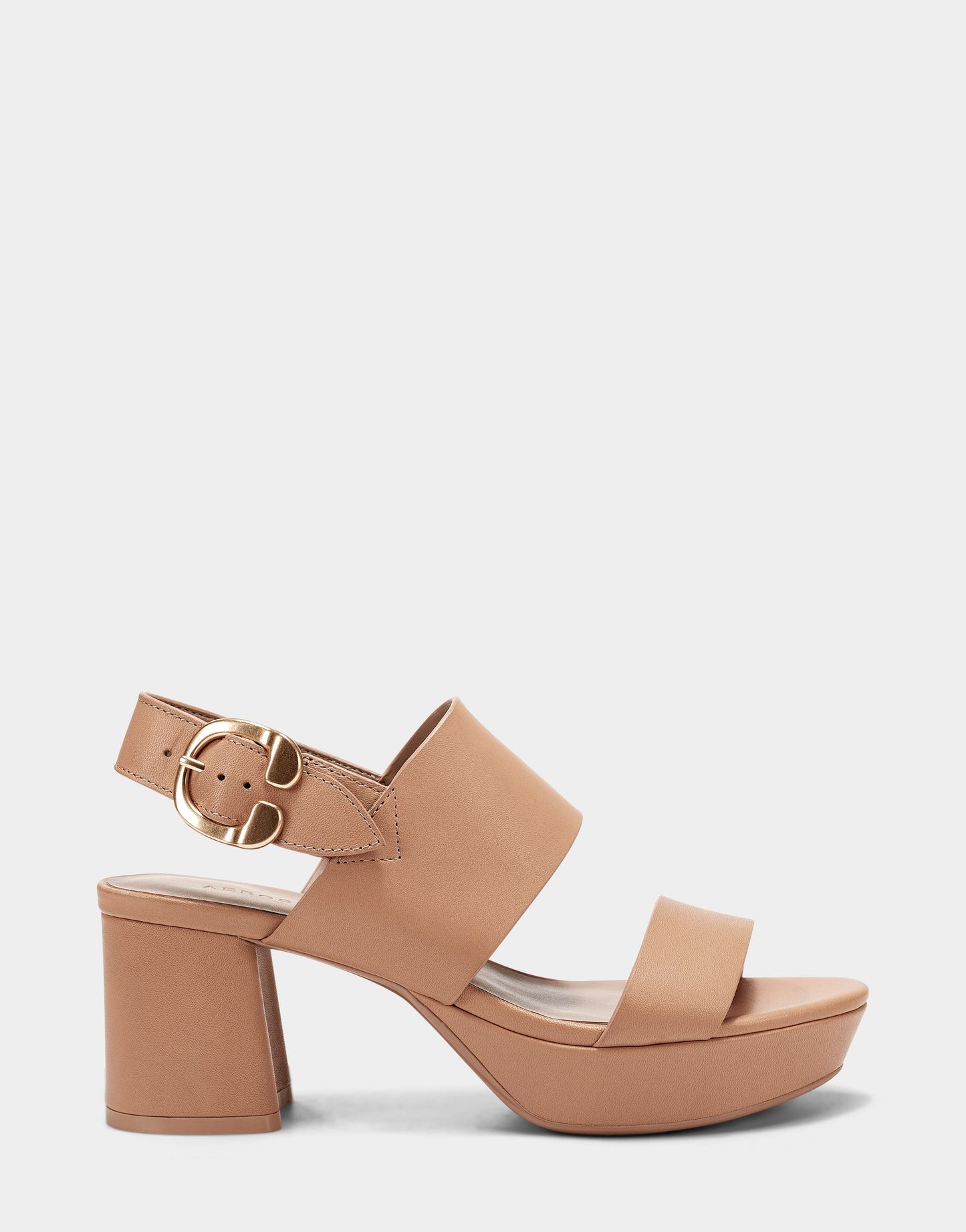 Aerosoles Platform Sandal in Nude