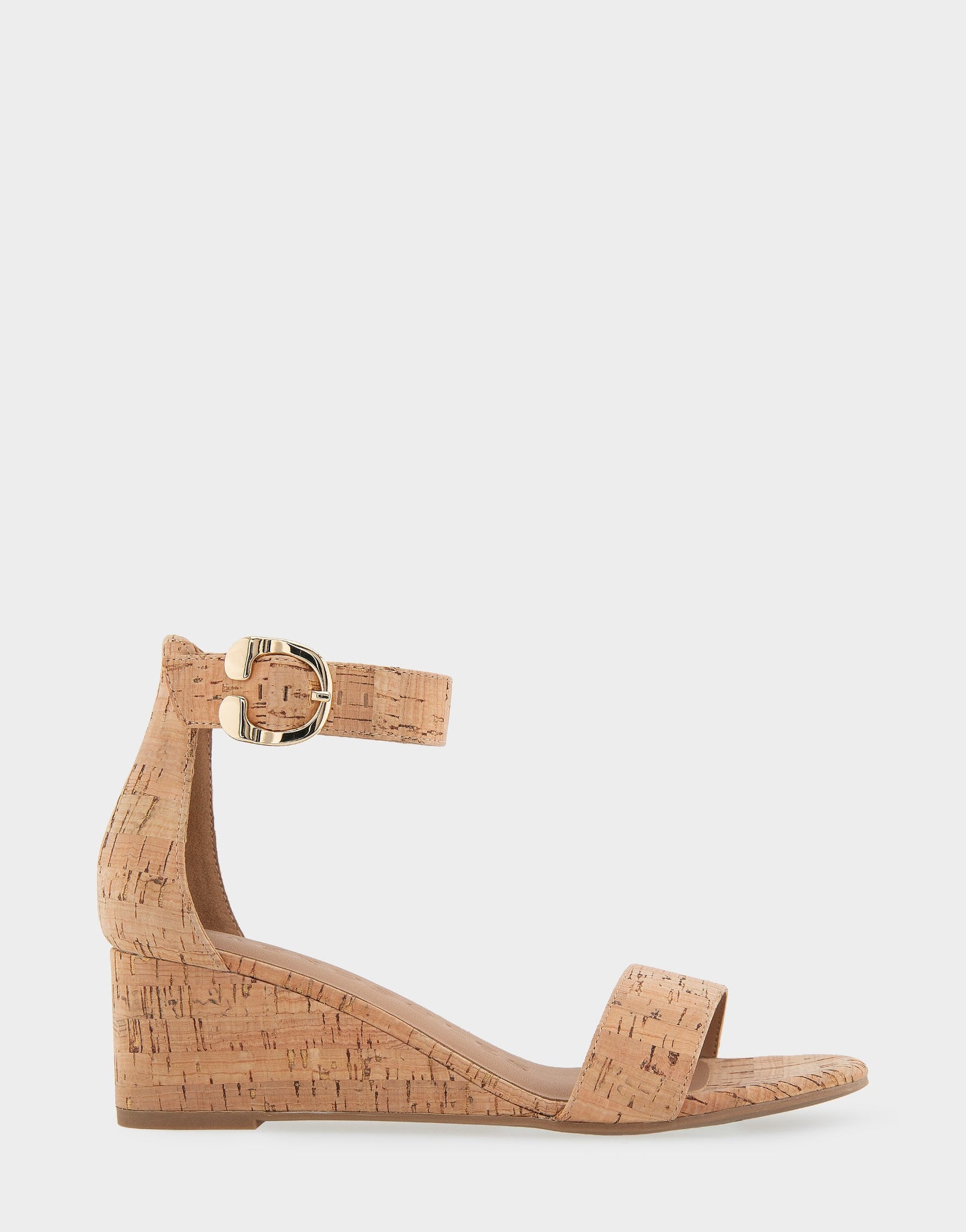 Aerosoles Ankle Strap Mid Wedge Sandal in Cork