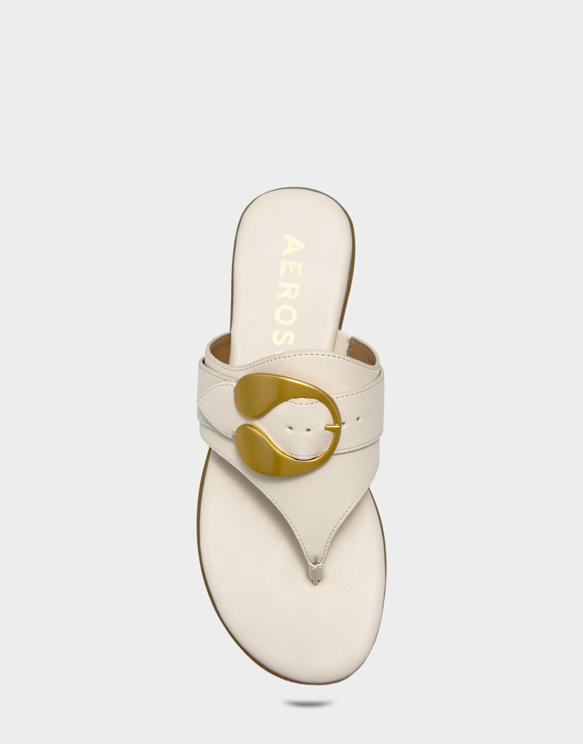 Aerosoles Flat Sandal in Cream