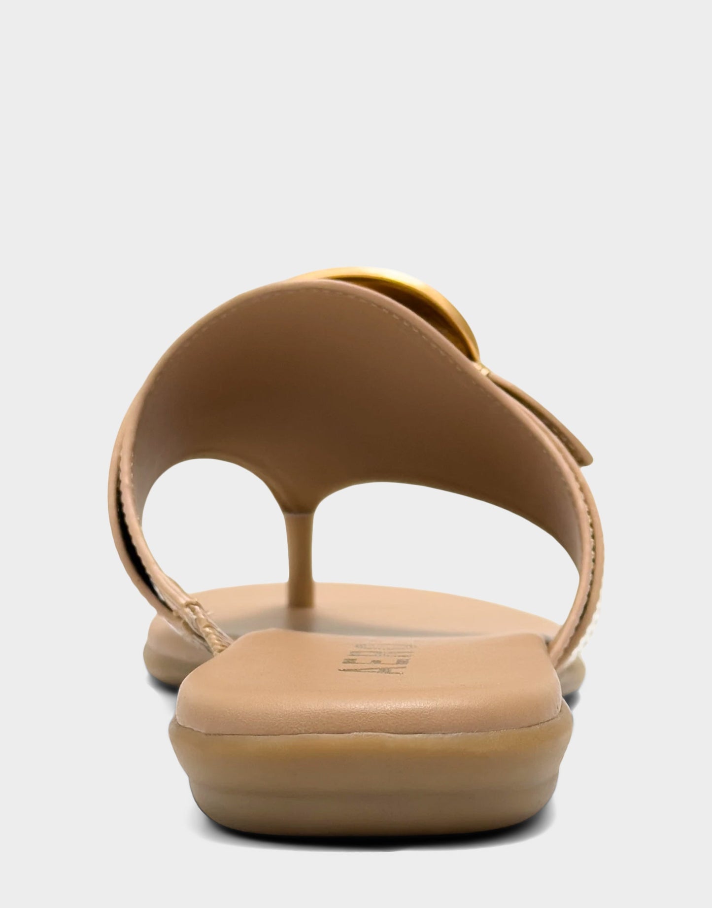 Aerosoles Flat Sandal in Natural Patent