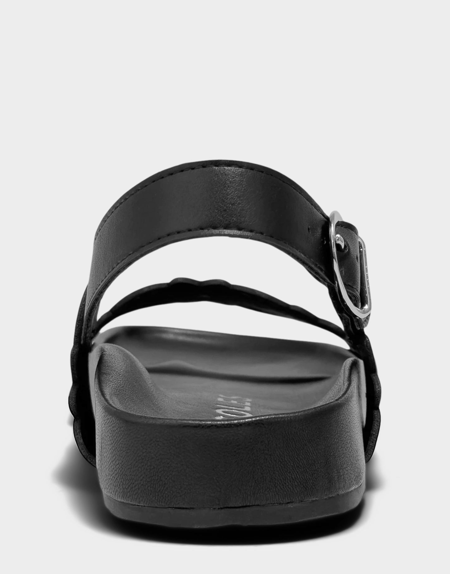 Aerosoles Footbed Sandal in Black Perforated