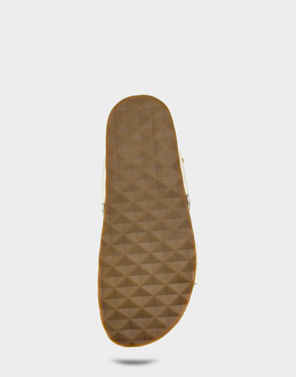 Aerosoles Footbed Sandal in Cream Perforated