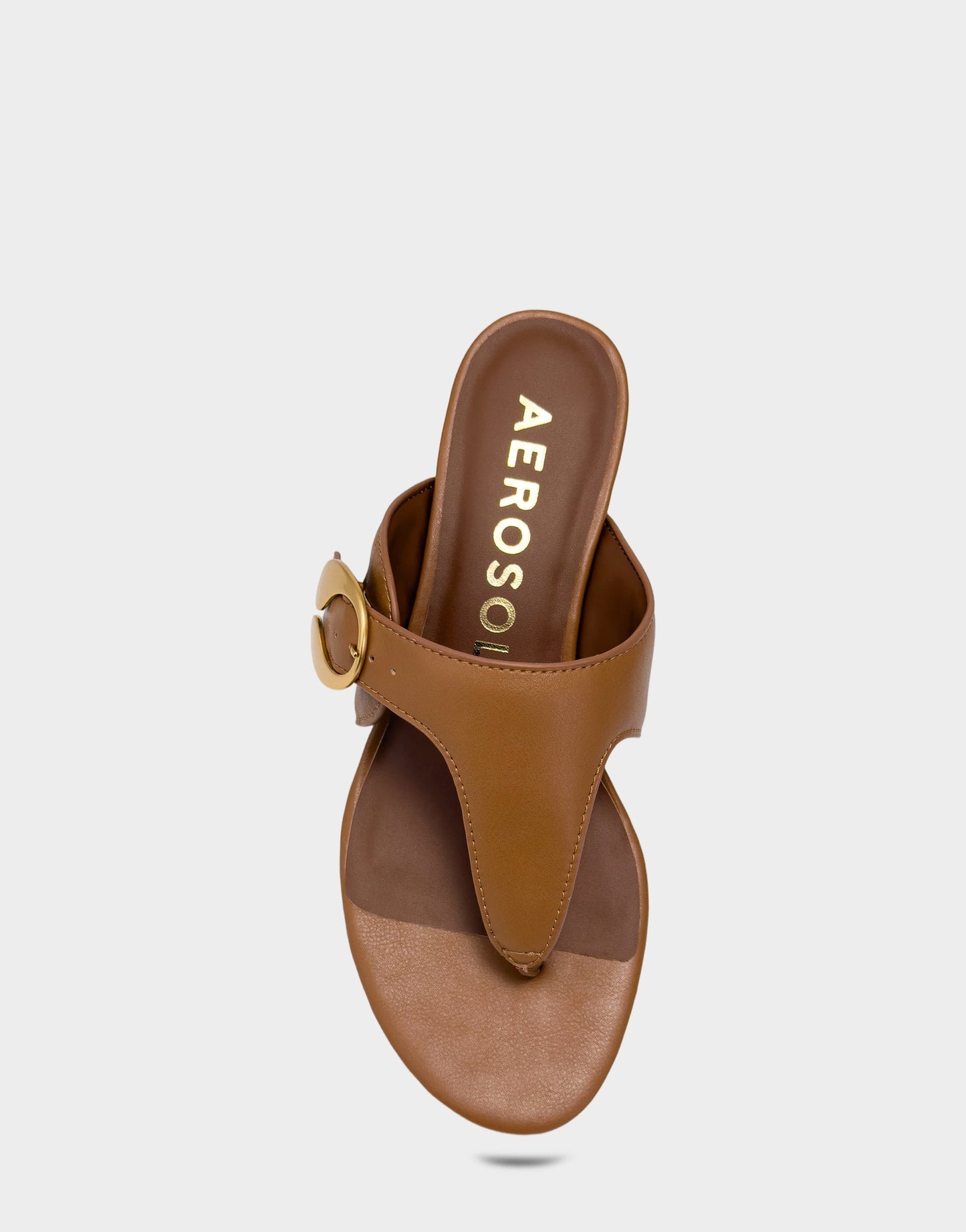 Aerosoles Heeled Sandal in Natural