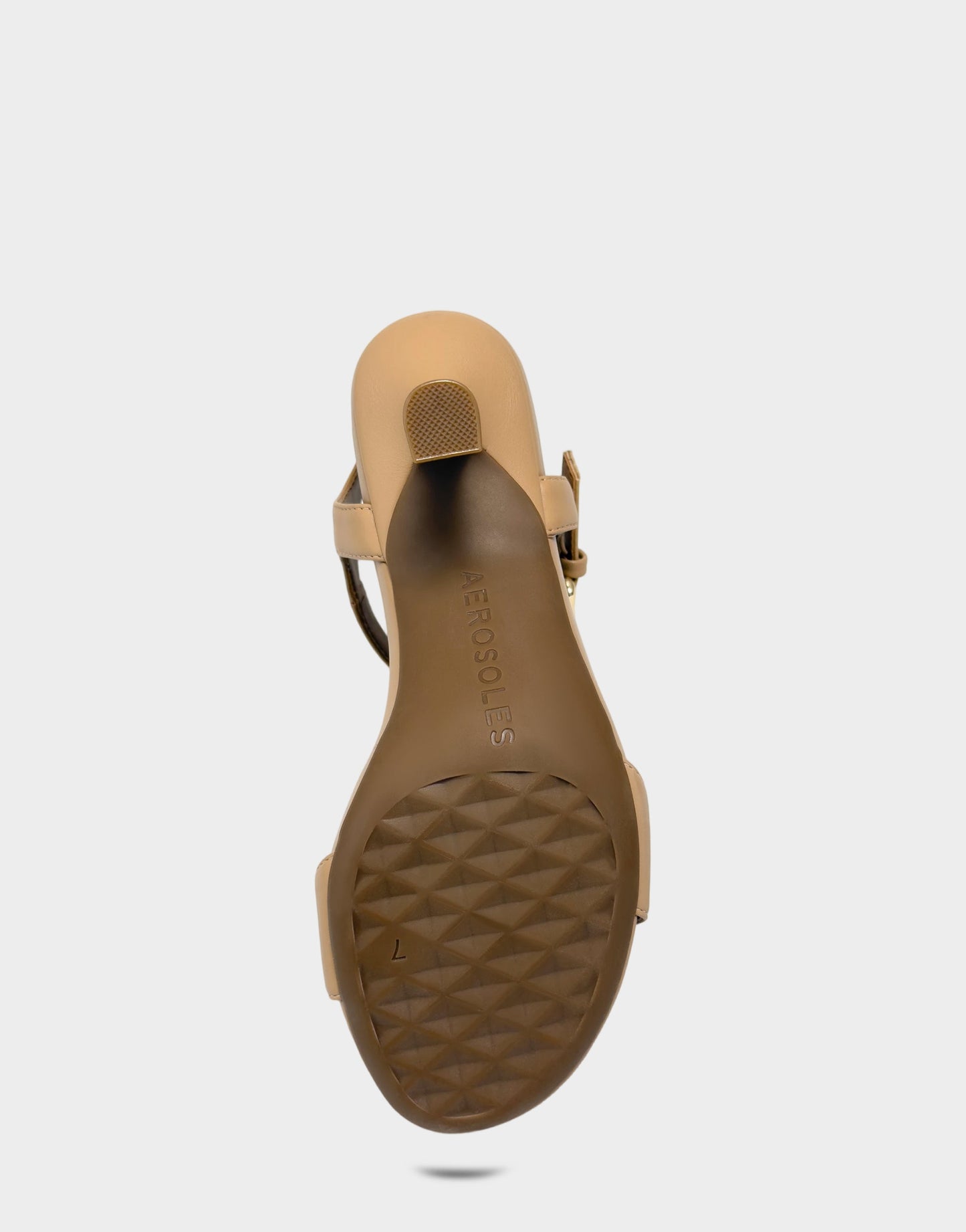 Aerosoles Heeled Sandal in Beige