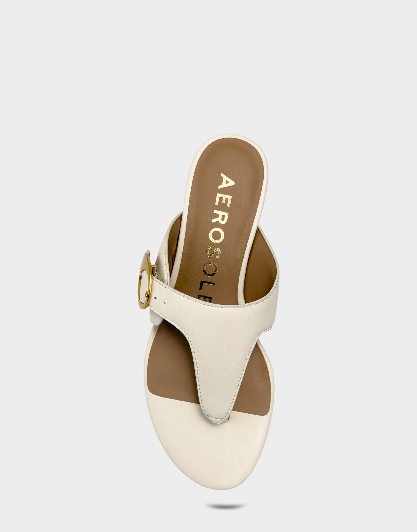 Aerosoles Heeled Sandal in Cream