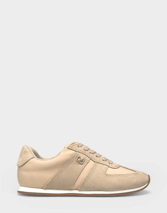 Aerosoles Lace Up Sneaker In Beige