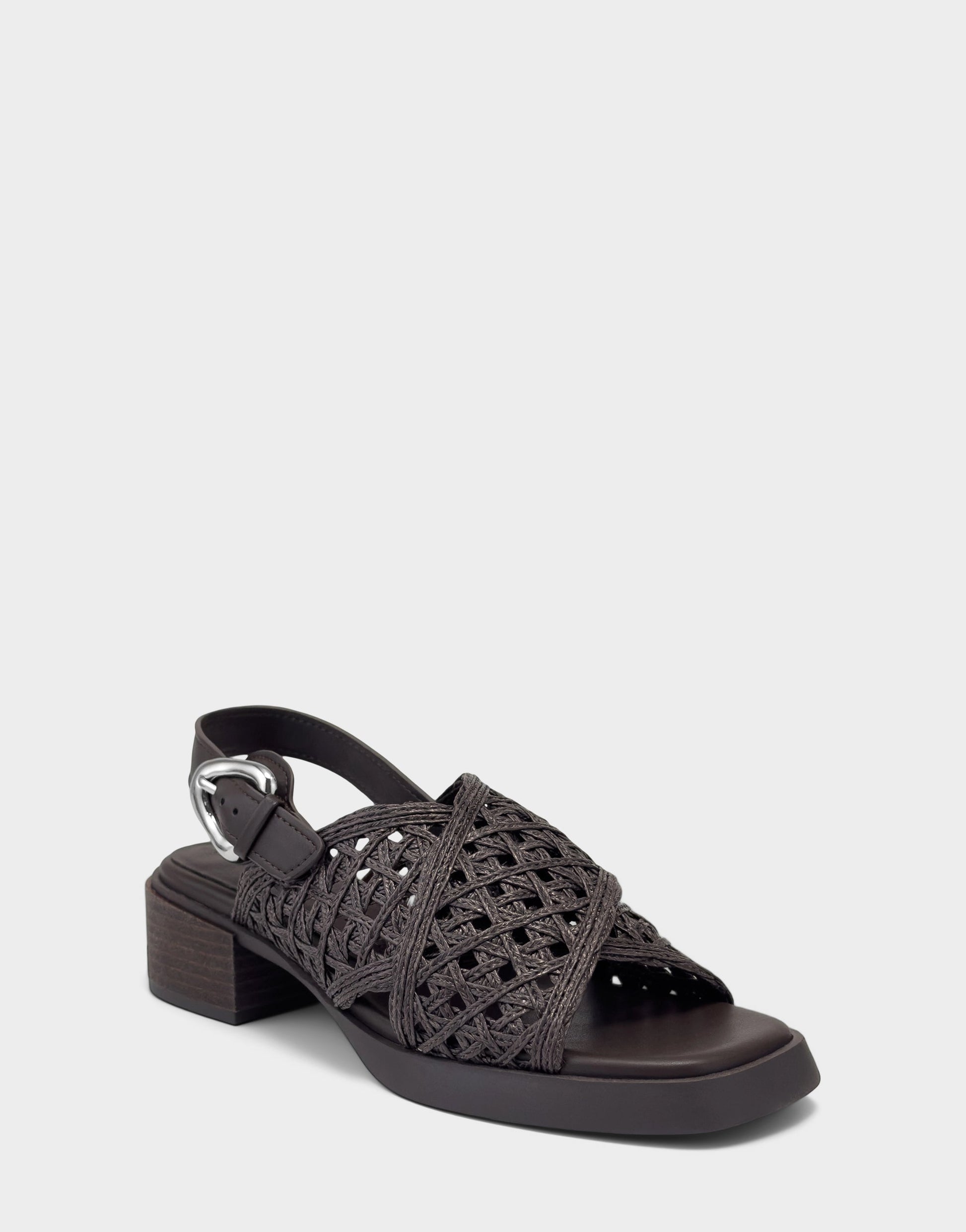 Aerosoles Heeled Sandal in Dark Brown