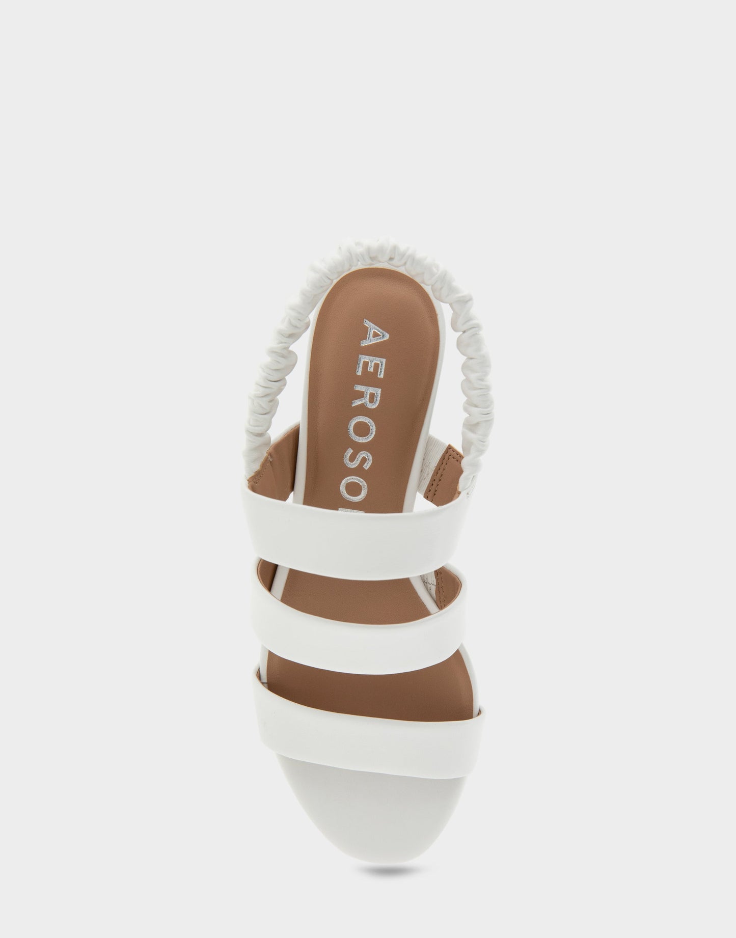 Aerosoles Slingback Sandals in White Leather