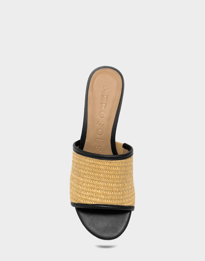Aerosoles Heeled Sandal in Natural