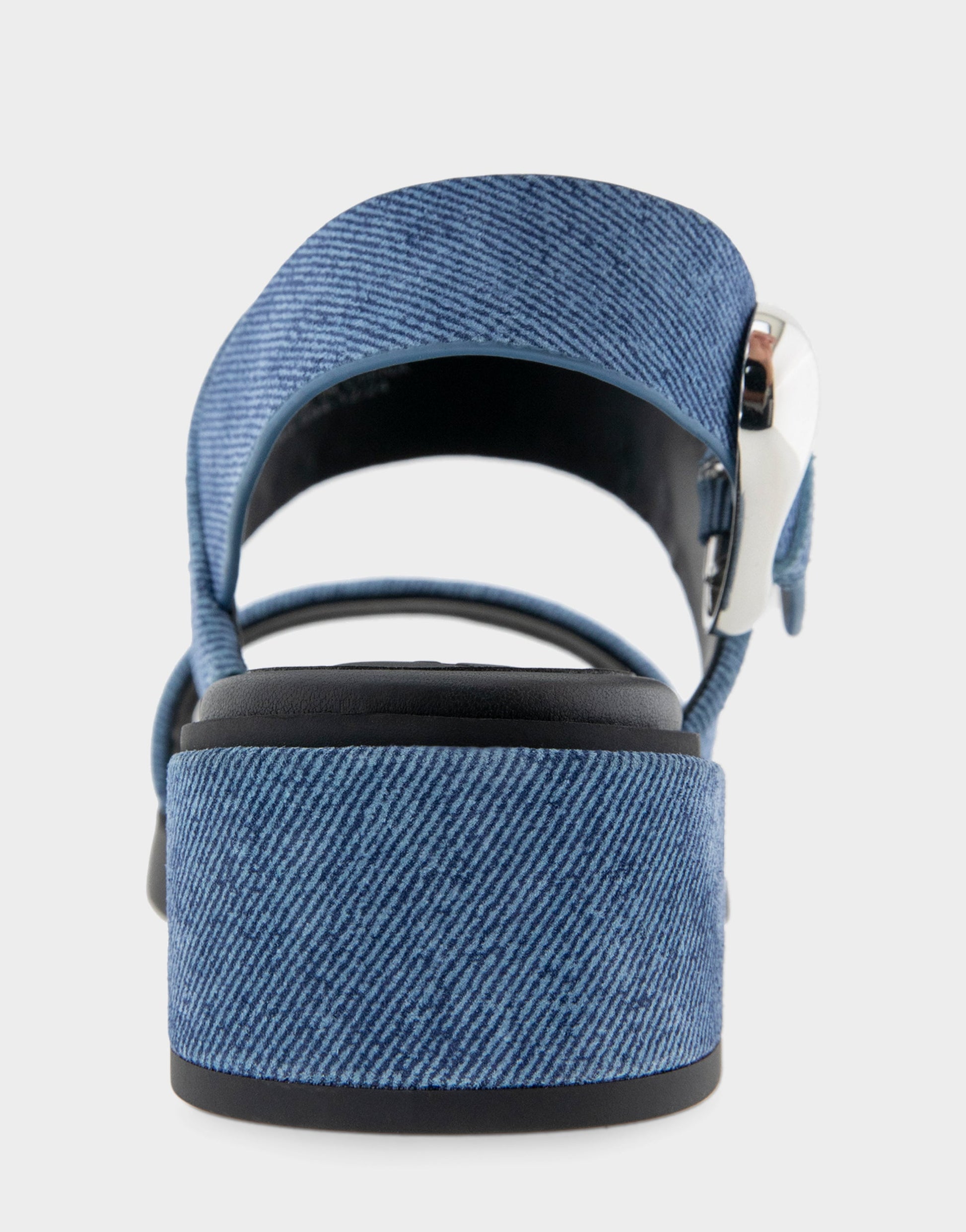 Aerosoles Block Heel Sandals in Blue Denim