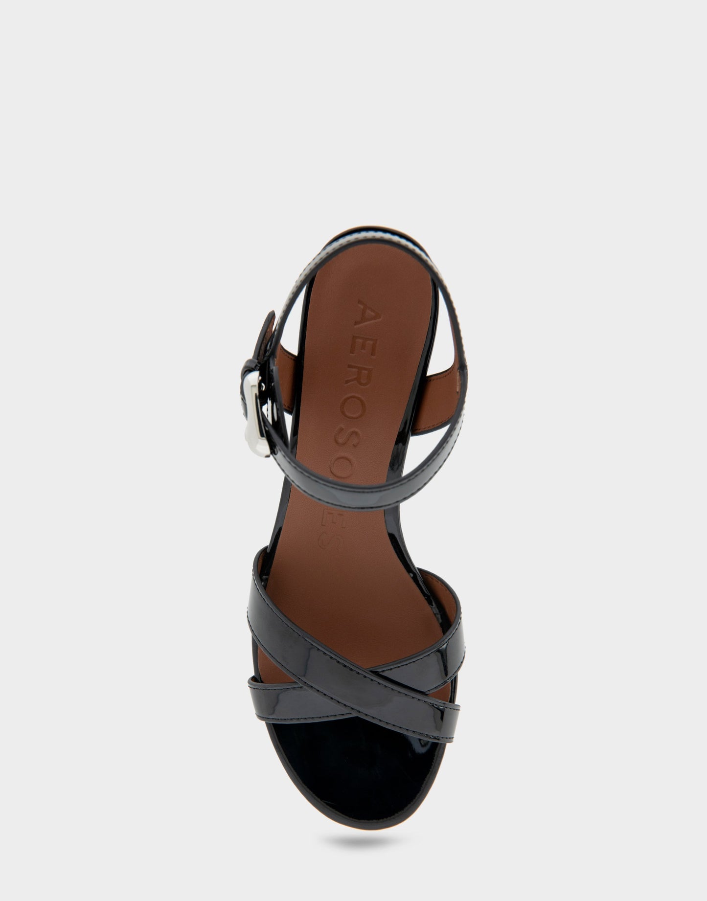 Aerosoles Dress Sandals in Black Patent