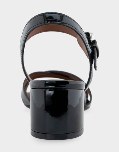 Aerosoles Dress Sandals in Black Patent