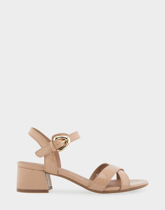 Aerosoles Dress Sandals in Beige Bisque Patent