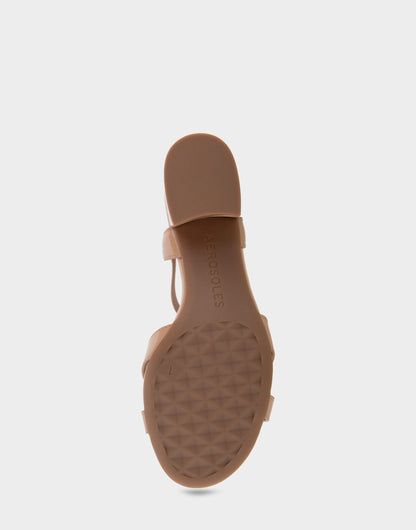 Aerosoles Dress Sandals in Beige Bisque Patent