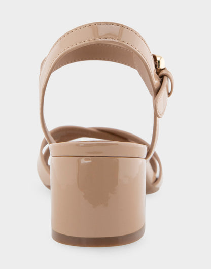 Aerosoles Dress Sandals in Beige Bisque Patent