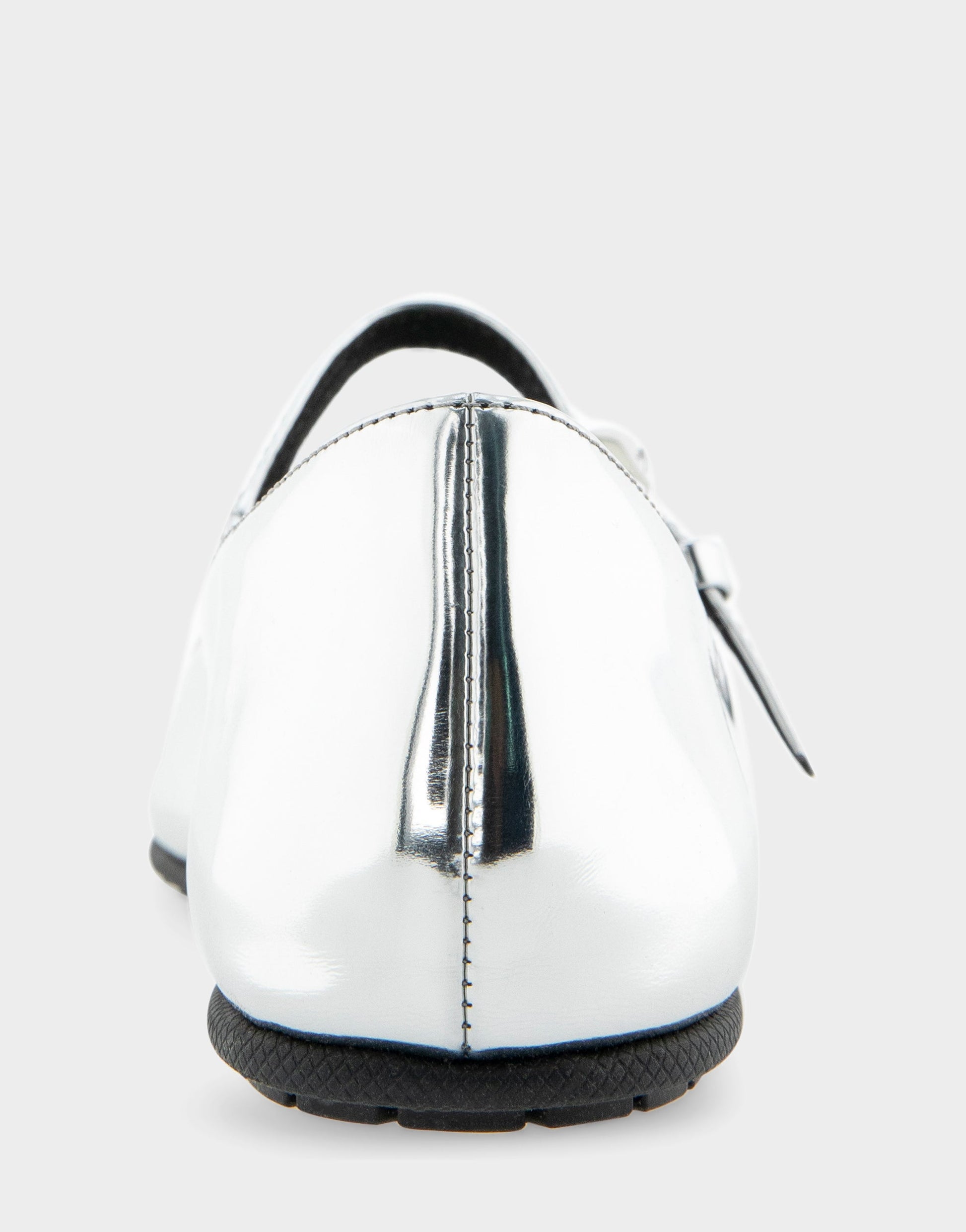 Aerosoles Mary Jane Flat in Silver Mirror Metallic