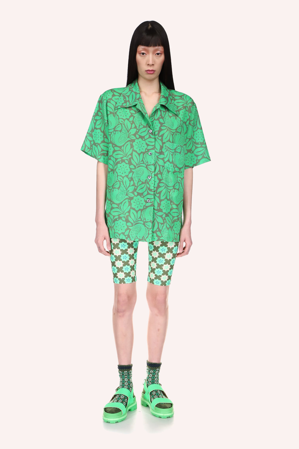 Utopian Gingham Bike Shorts - Anna Sui Discount
