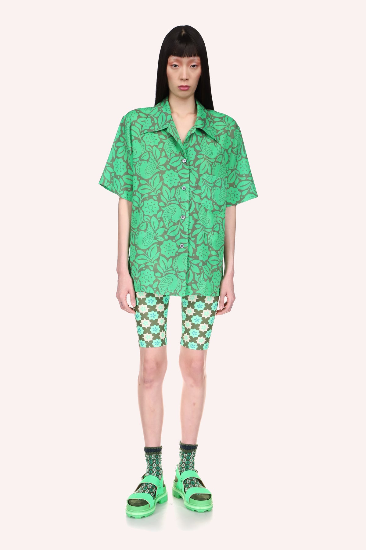 Utopian Gingham Bike Shorts - Anna Sui Discount