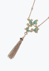 Butterfly Trio Statement Necklace - Anna Sui Outlet