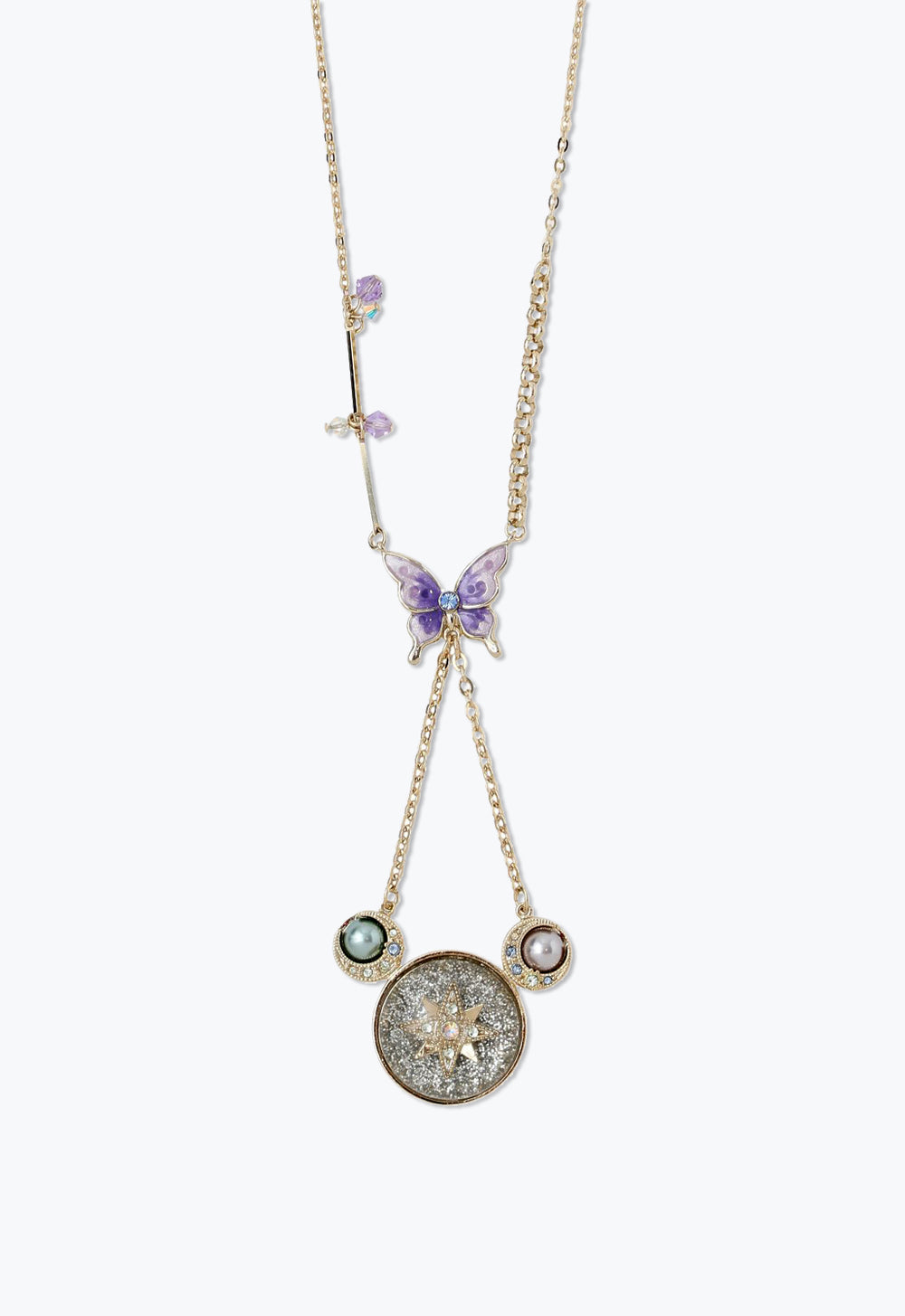 Butterfly Crescent Necklace - Anna Sui Online