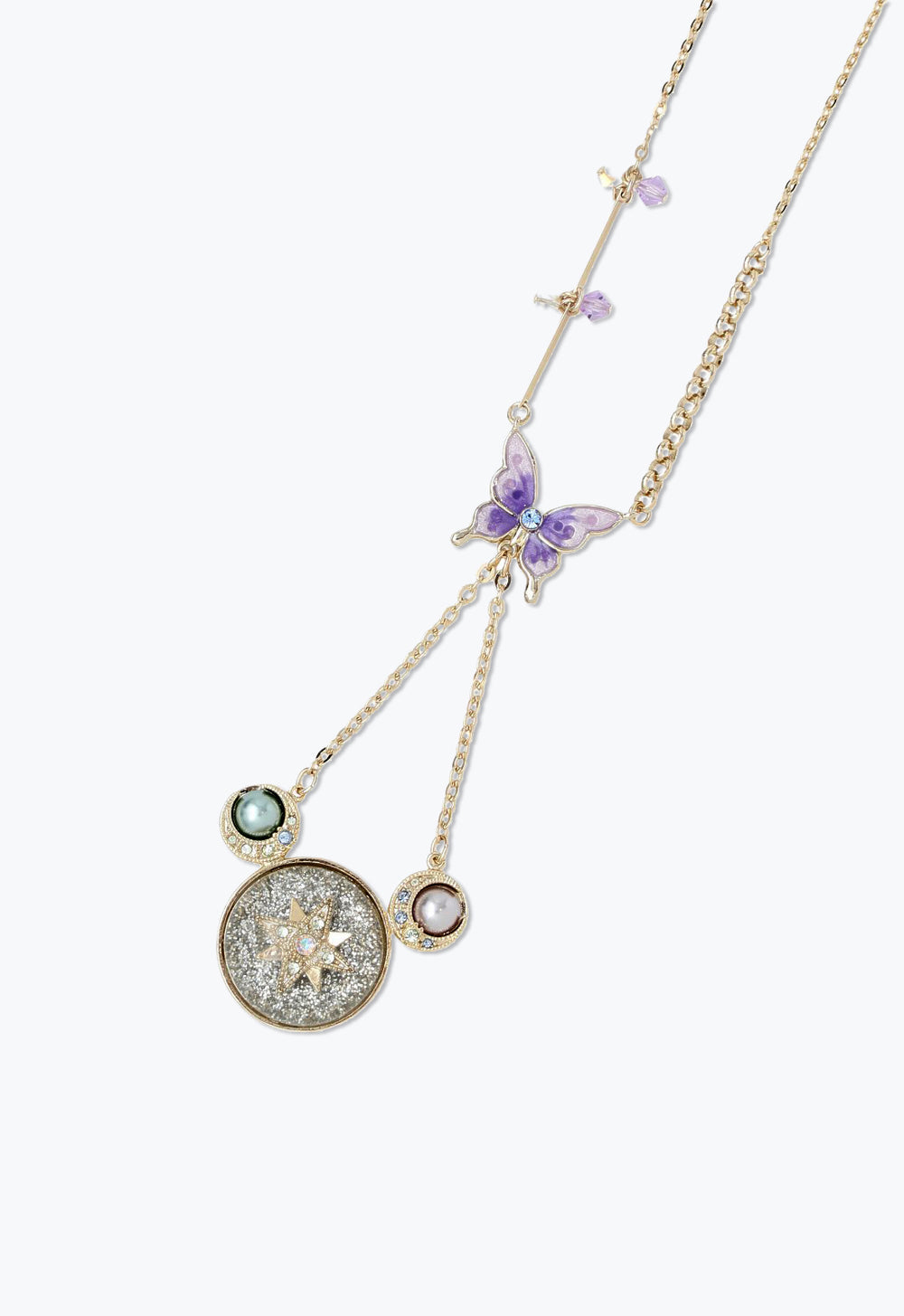 Butterfly Crescent Necklace - Anna Sui Online