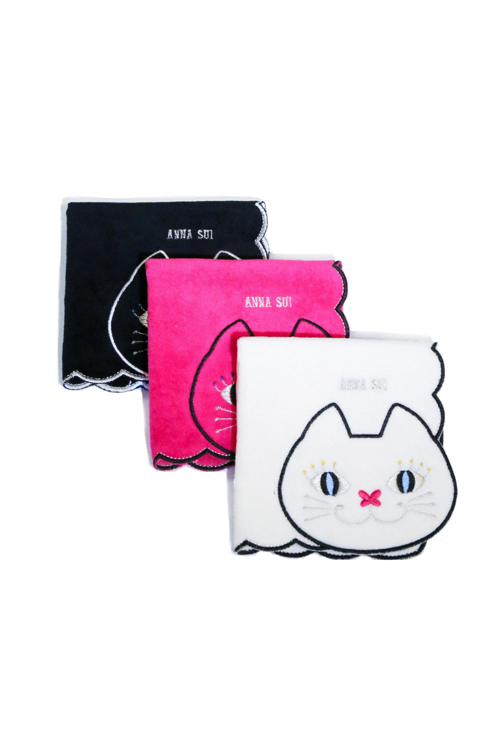 Cat Embroidery Washcloth - Anna Sui Sale