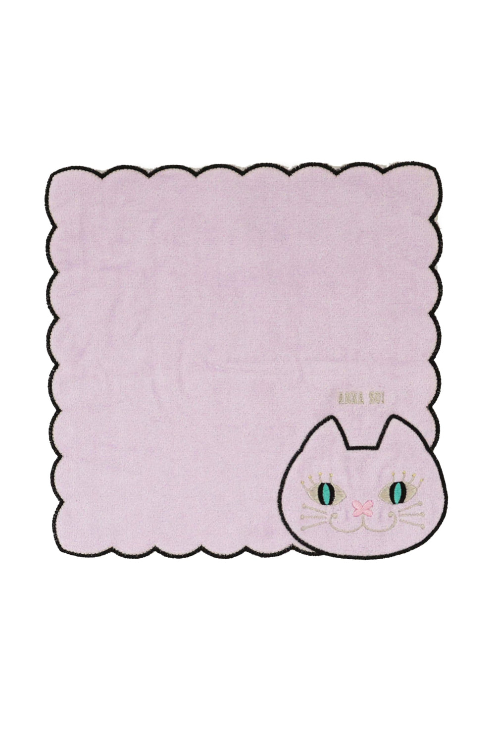 Cat Embroidery Washcloth - Anna Sui Sale
