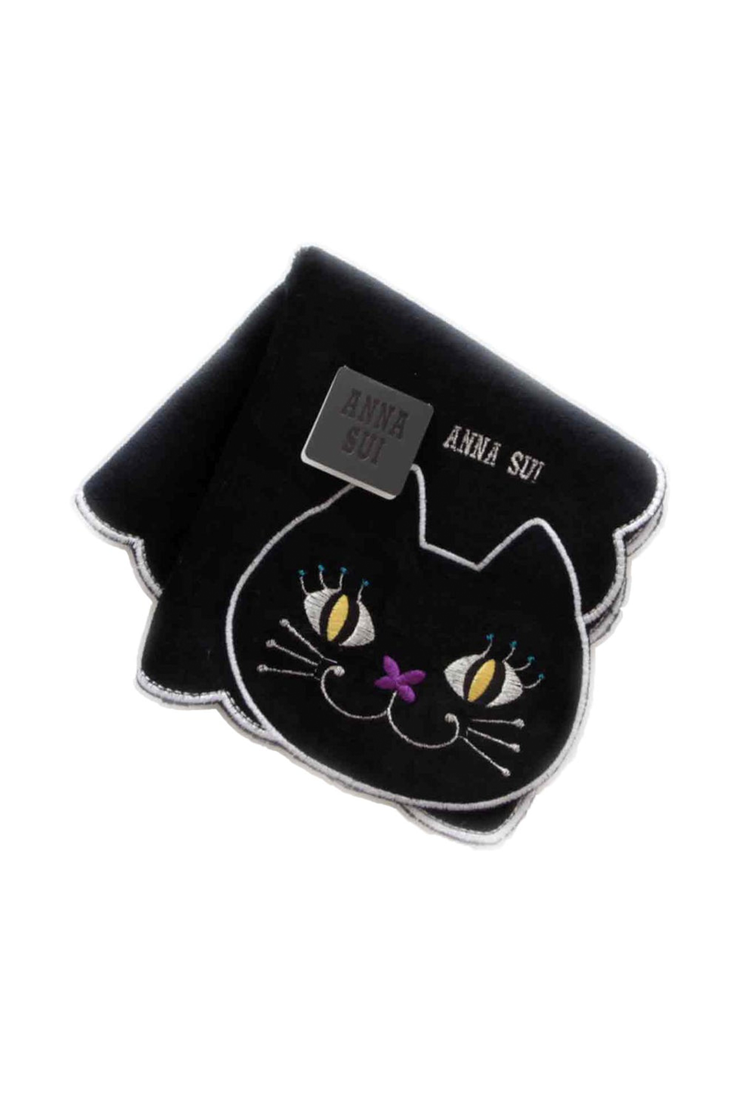 Cat Embroidery Washcloth - Anna Sui Sale