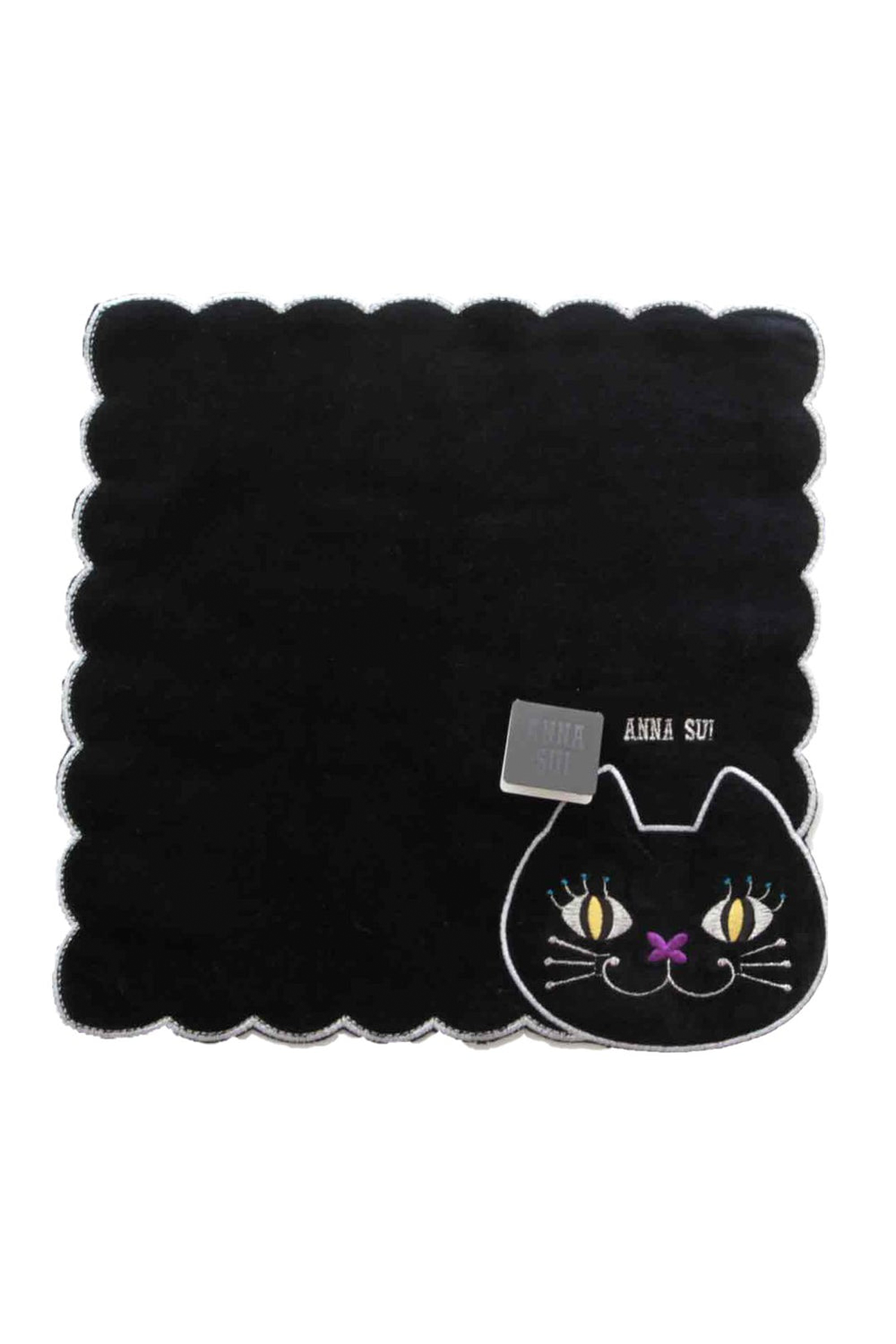 Cat Embroidery Washcloth - Anna Sui Sale