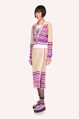 Tonal Zigzag Skirt - Anna Sui Online